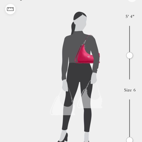 Coach Vibrant Pink Shoulder Twisted Terri Bag - Picture 4 of 7